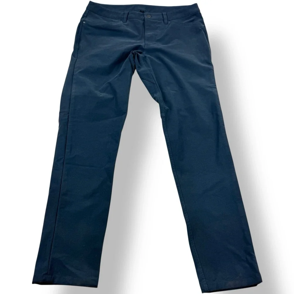 Lululemon Iron Blue ABC‎ Slim Fit Utilitech Pants Men's Size 36x33